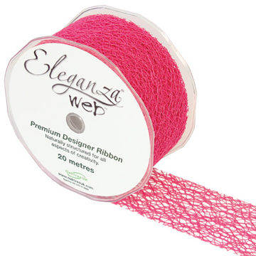 Web Ribbon 50mm x 20m Fuchsia No.28 - Ribbons